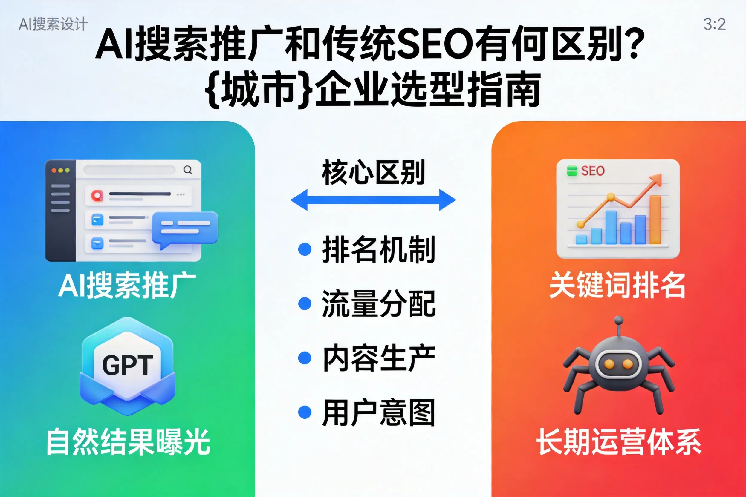 AI搜索推广和传统SEO有何区别？湖北企业选型指南