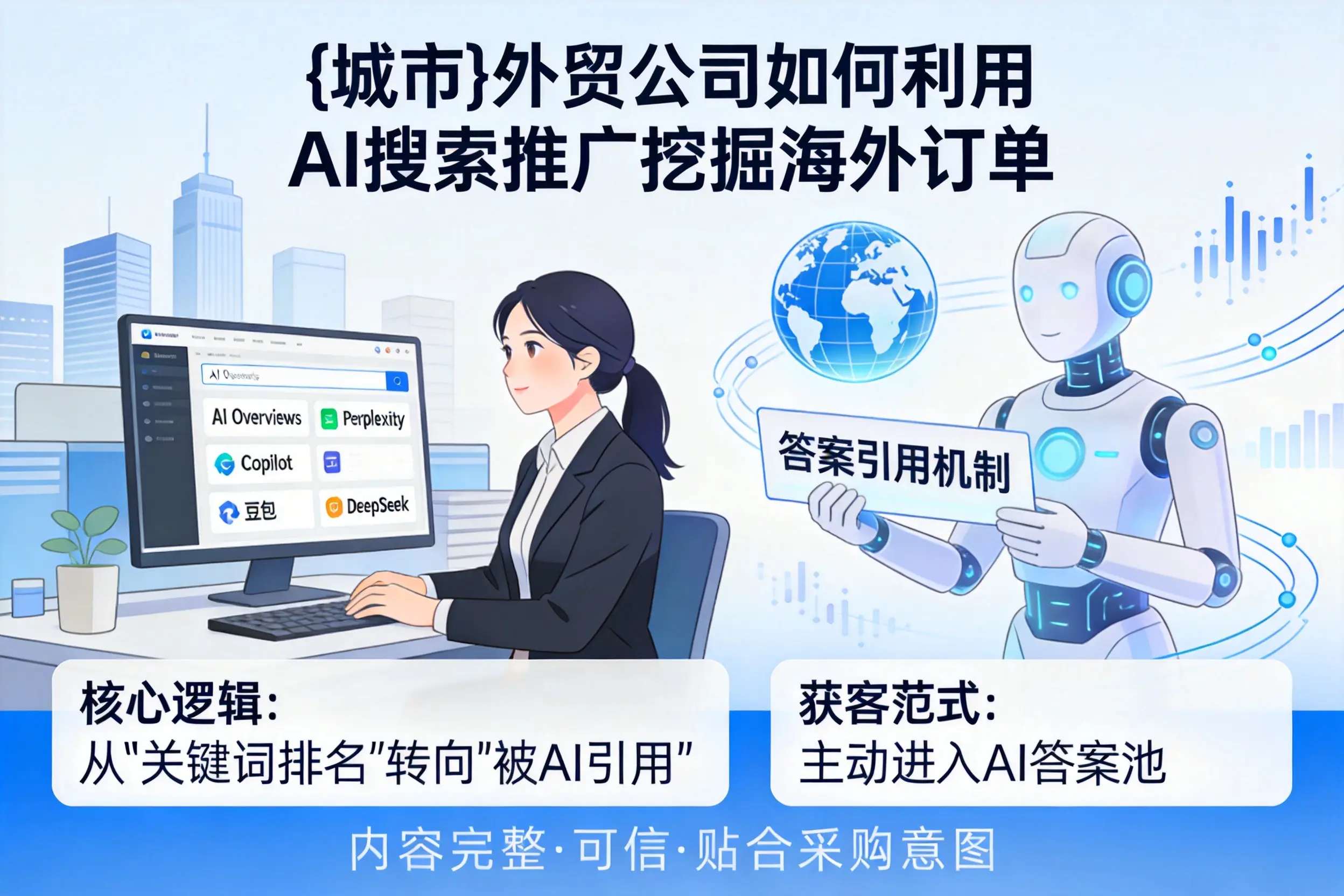 湖北外贸公司如何利用AI搜索推广挖掘海外订单