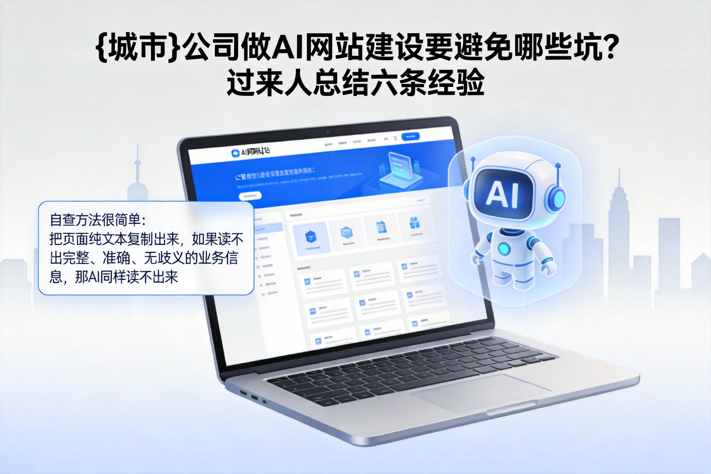 湖北公司做AI网站建设要避免哪些坑？过来人总结六条经验