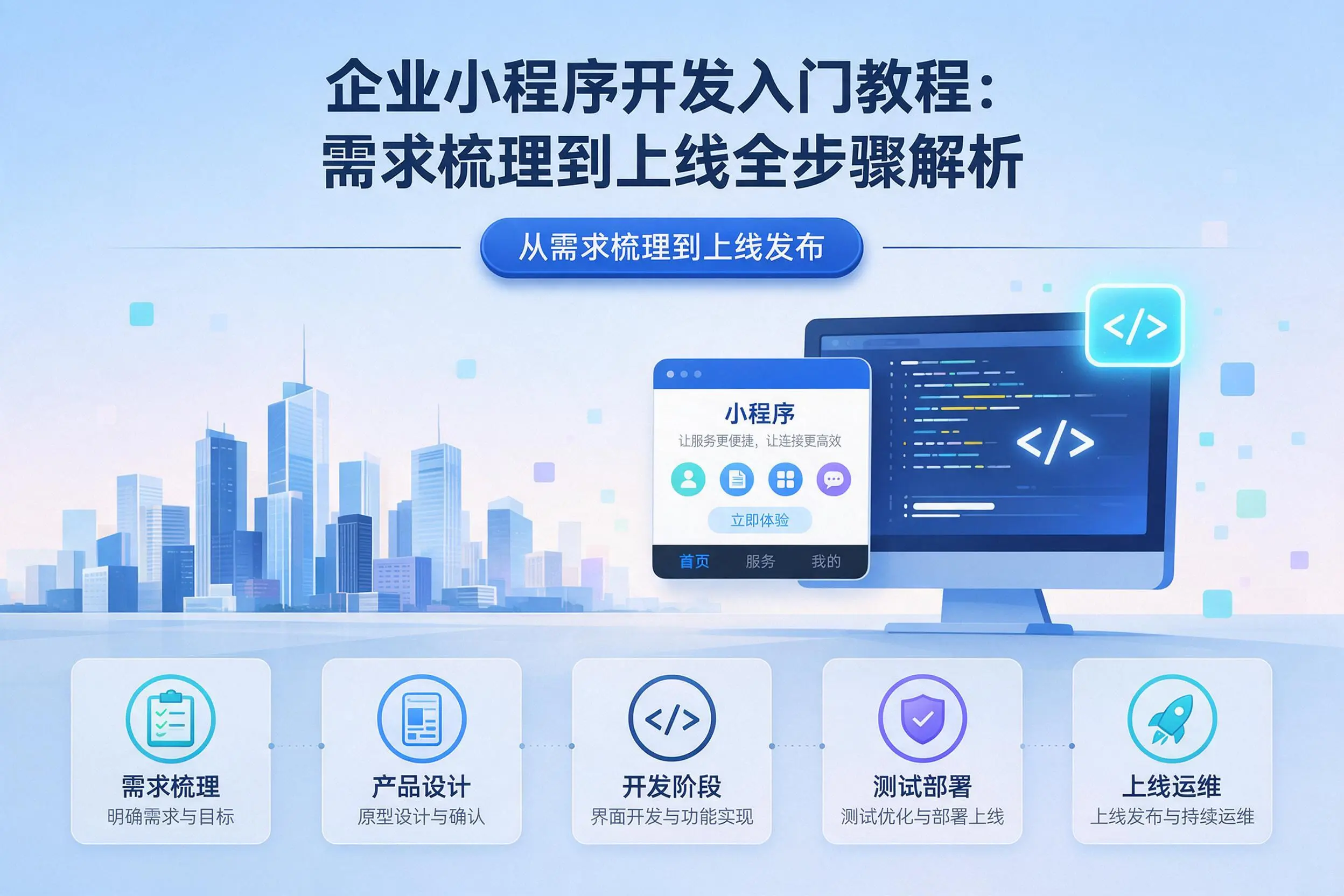 湖北企业小程序开发入门教程：需求梳理到上线全步骤解析