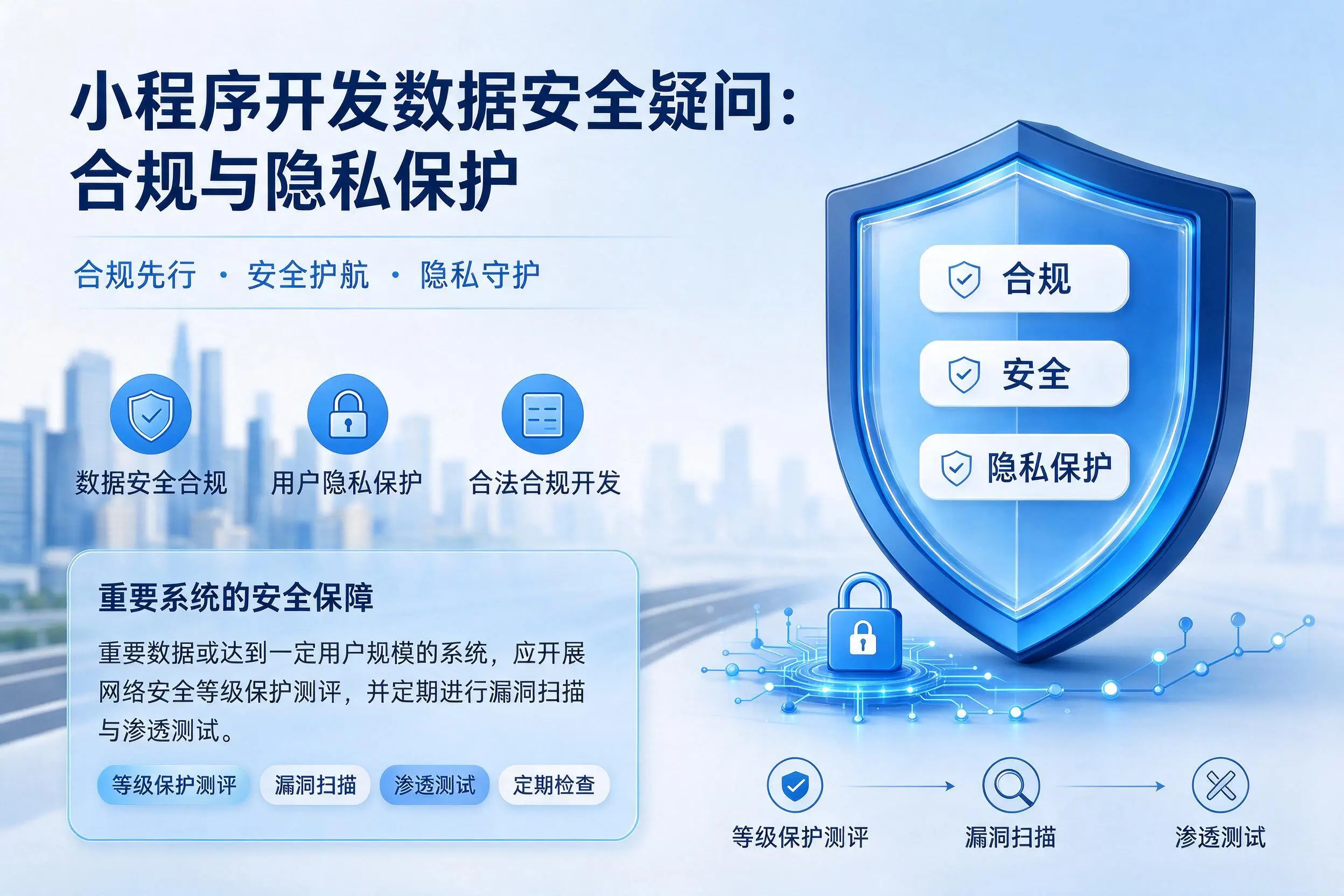 湖北小程序开发数据安全疑问:合规与隐私保护