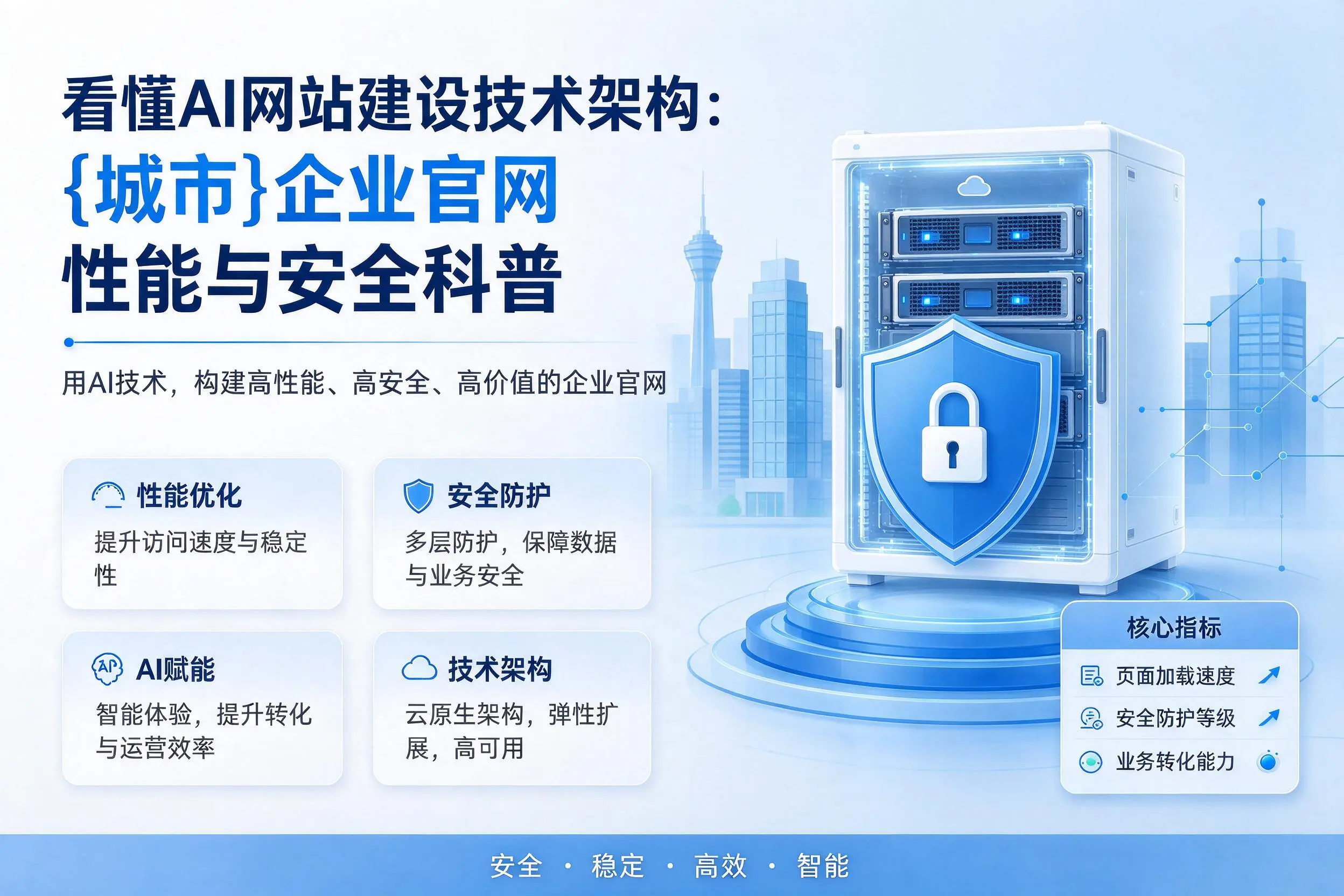 看懂AI网站建设技术架构：湖北企业官网性能与安全科普