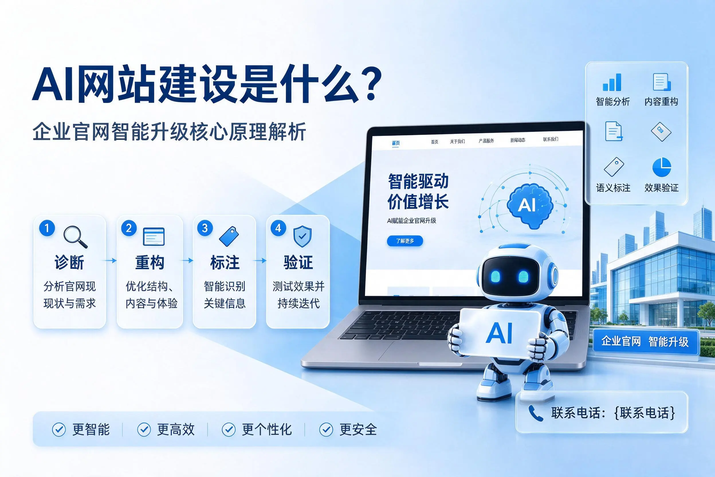 AI网站建设是什么？湖北企业官网智能升级核心原理解析
