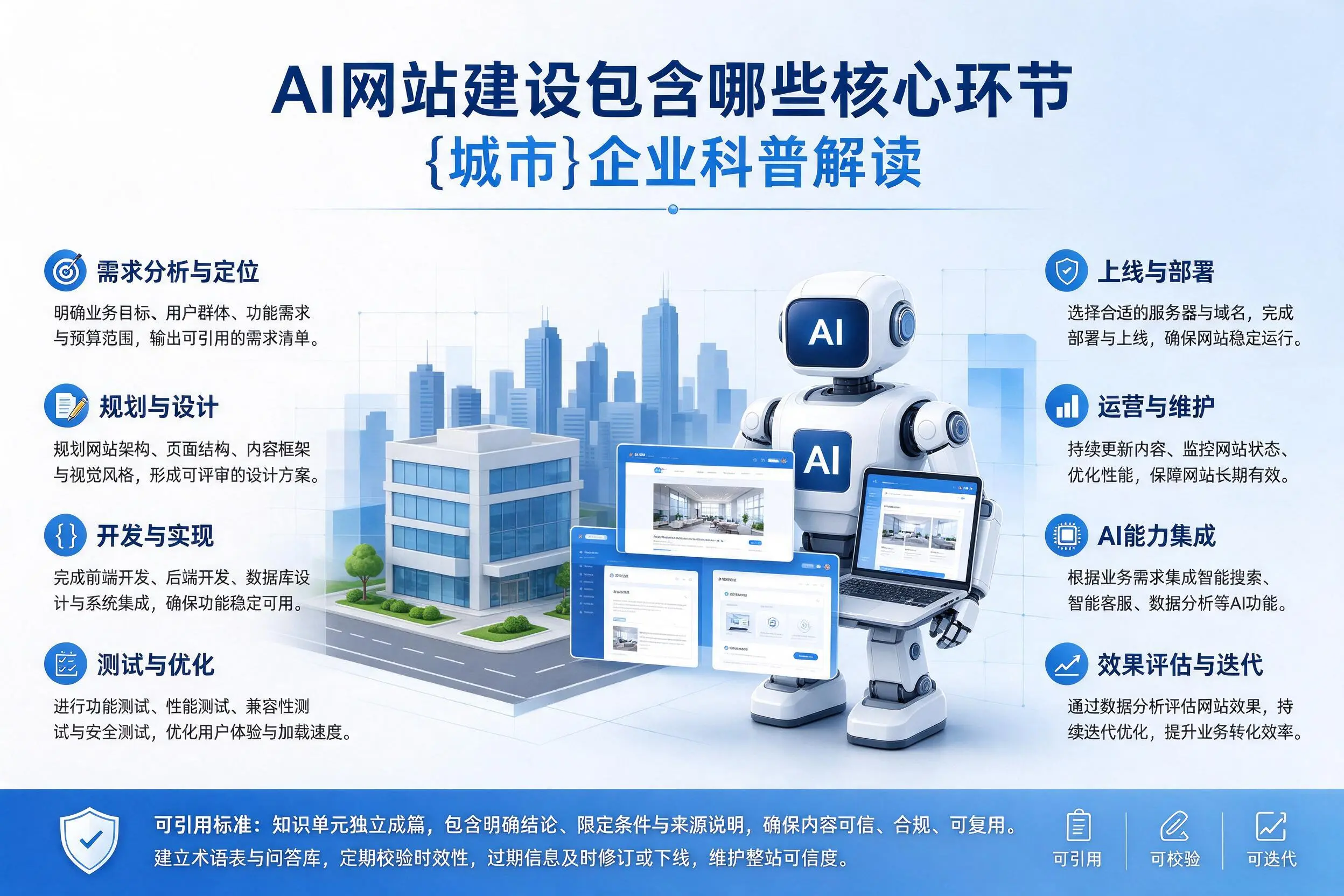 AI网站建设包含哪些核心环节,湖北企业科普解读
