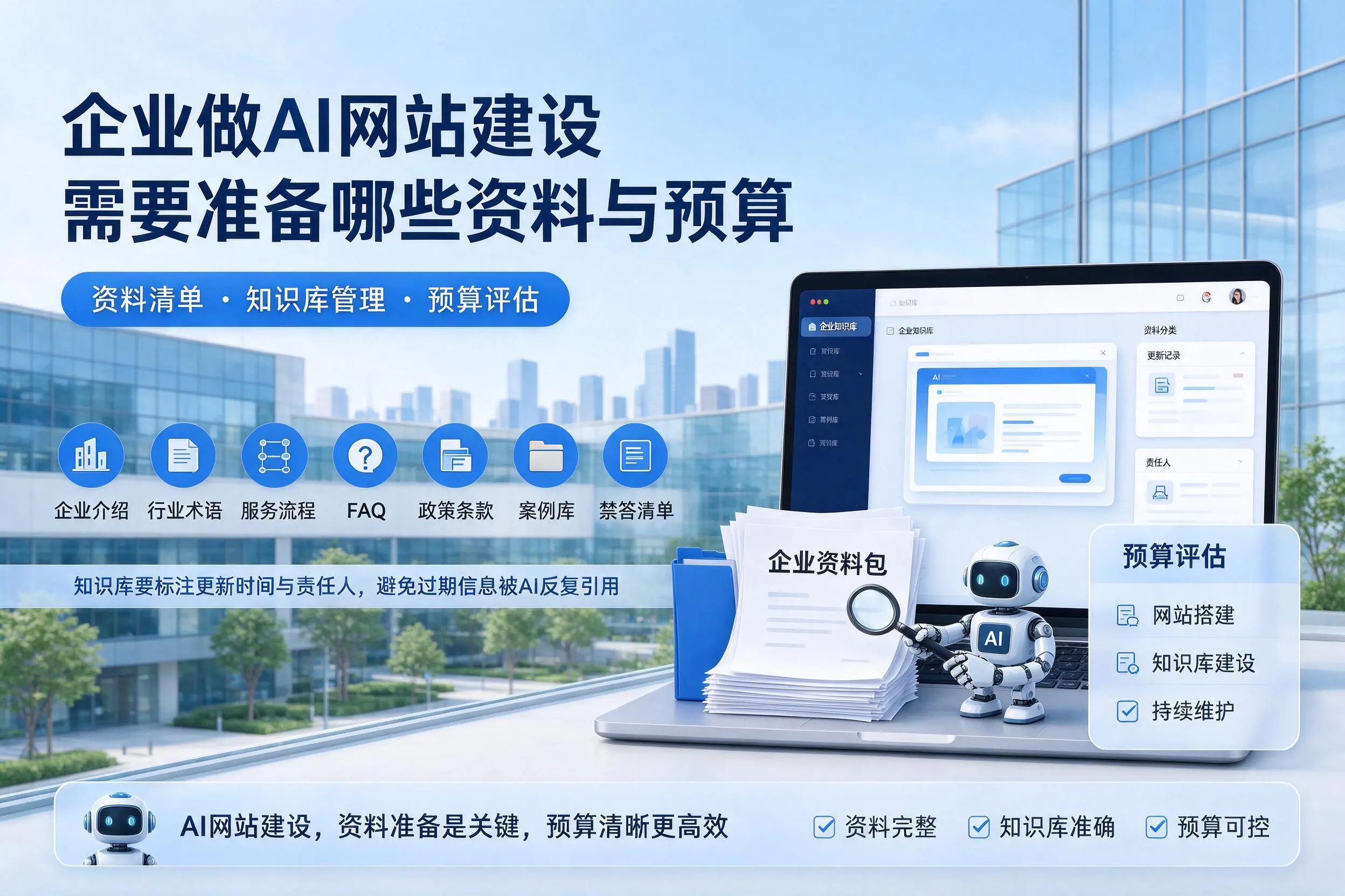 湖北企业做AI网站建设需要准备哪些资料与预算