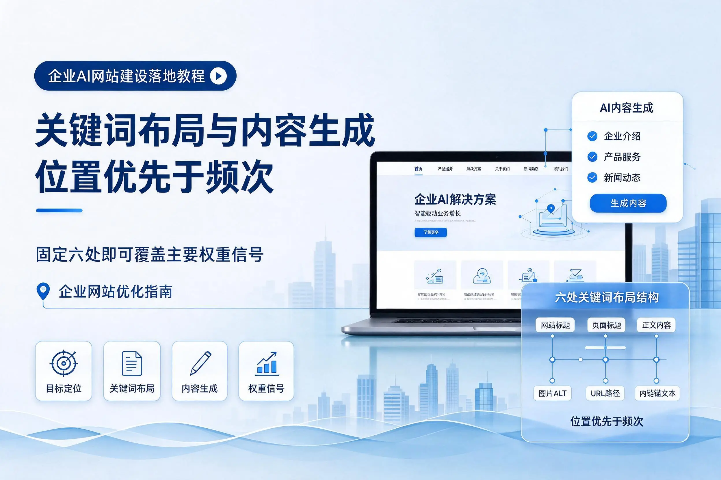 湖北企业AI网站建设落地教程:关键词布局与内容生成